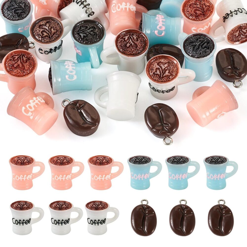 6915 Resin Coffee Charms 3D Cute Imitation Drink Charm Mini Tiny Coffee